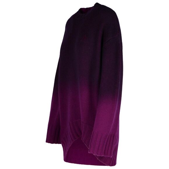 The Attico Purple Wool Blend Mini Dress Women - Picture 2 of 3
